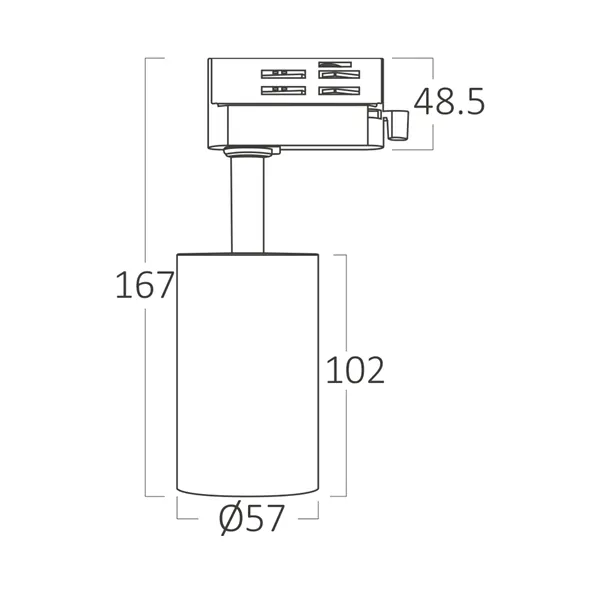 BRY-BETA-TR2-BLC-GU10-4WRS-TRACKLIGHT