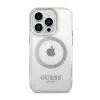 Guess Metal Outline MagSafe - Case for iPhone 14 Pro (Clear)
