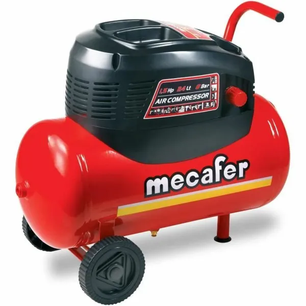 Oro kompresorius MECAFER 1,5 cv 24 L Raudona