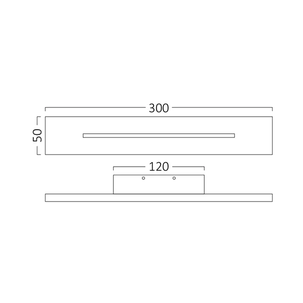 BRY-LEVA-WL300-10W-RCT-BLC-3000K-WALL LIGHT