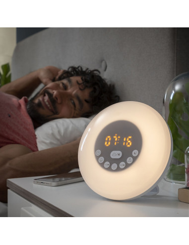 Sunrise Alarm Clock with Speaker Slockar InnovaGoods