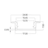 BRY-RC1707-2MT-SLV-ALUMINIUM PROFILE