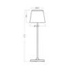 BRY-TOWER-1-WHT-3000K-RCH-TABLE LAMP