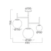 BRY-S012C-3H-3xG9-OPL-BLC-PENDANT LIGHT