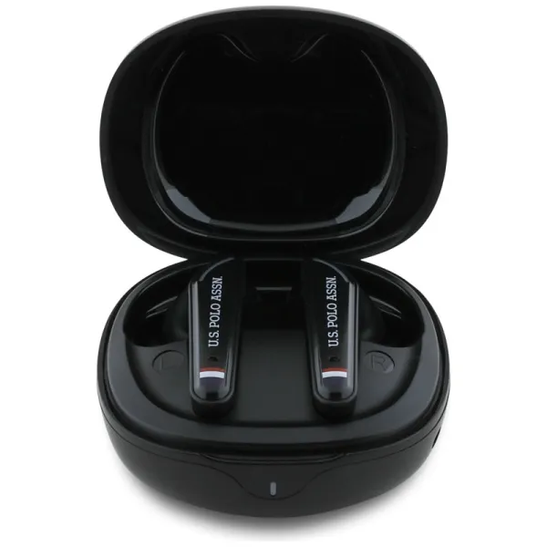 US Polo Assn DH Logo - TWS Earphones + Charging Case (Black)