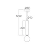 BRY-G005R-1H-1xE27-GLD-PENDANT LIGHT