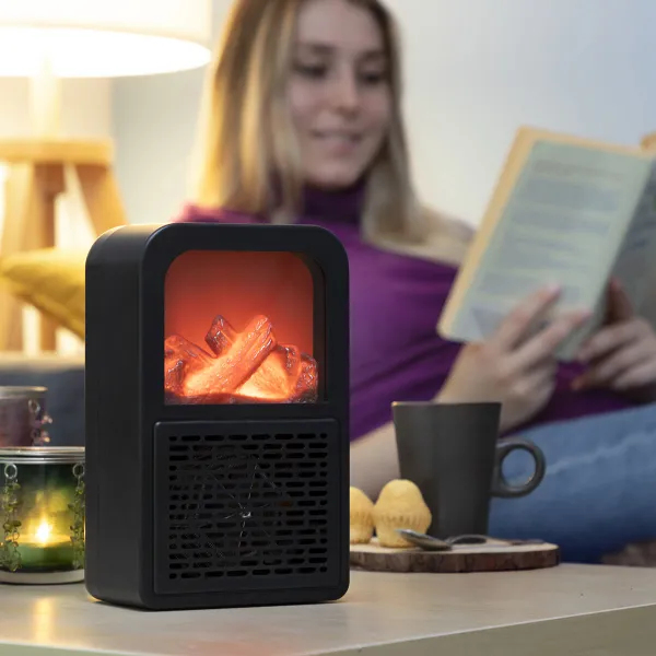 3D Flame Effect Tabletop Heater Flehatt InnovaGoods