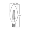 BRY-ADVANCE-6W-E14-C35-CLR-3000K-LED BULB
