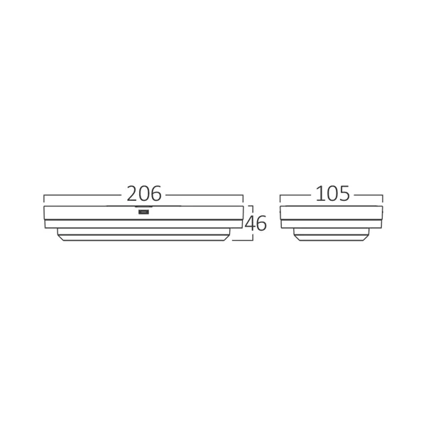 BRY-BULKHEAD-12W-ELP-BLC-3IN1-IP65-LED BULKHEAD