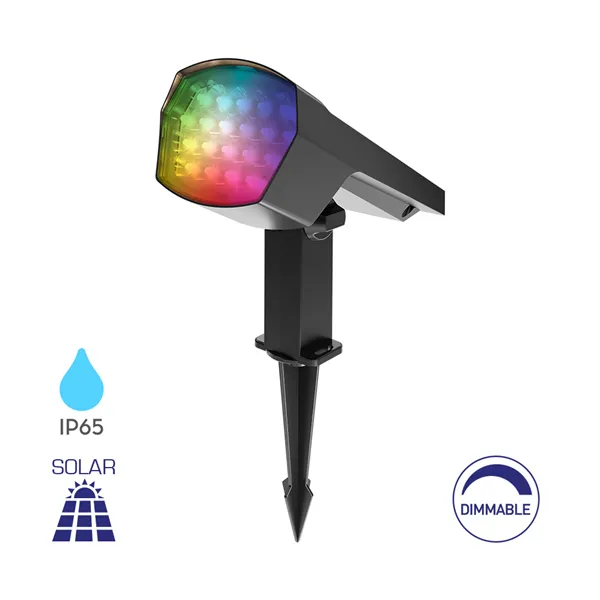 BRY-SPIKE-12W-GRY-RGB-IP65-SPIKE LIGHT