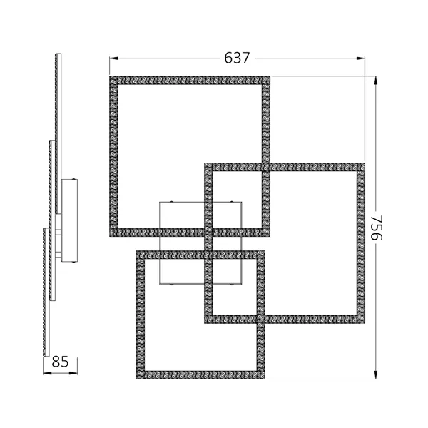 BRY-CRYSTAL-B-80W-3IN1-RMT-BLC-CEILING LIGHT