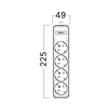 BRY-XLINE-4WAY-EU-W/O CABLE-EXT.SOCKET