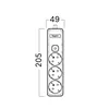 BRY-XLINE-3WAY-EU-SWC-W/O CABLE-EXT.SOCKET
