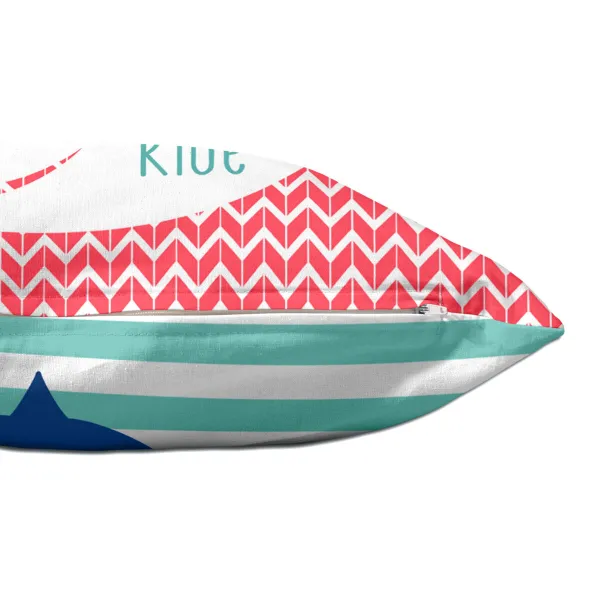 Чехол для подушки HappyFriday Moshi Moshi Whale Разноцветный 50 x 30 cm