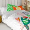 Spilvendrāna HappyFriday Moshi Moshi Pretty Parrots Daudzkrāsains 50 x 30 cm