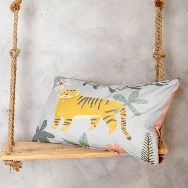 Чехол для подушки HappyFriday Mr Fox Jungle Life Разноцветный 50 x 30 cm