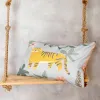 Cushion cover HappyFriday Mr Fox Jungle Life Multicolour 50 x 30 cm
