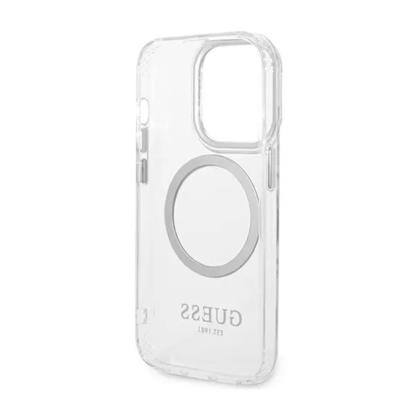 Guess Metal Outline MagSafe - Case for iPhone 14 Pro (Clear)