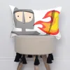 Cushion cover HappyFriday Mr Fox Knight Multicolour 50 x 30 cm
