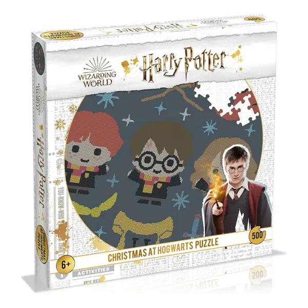 Harry Potter - 500-piece puzzle in a decorative box (Christmas at Hogwarts)