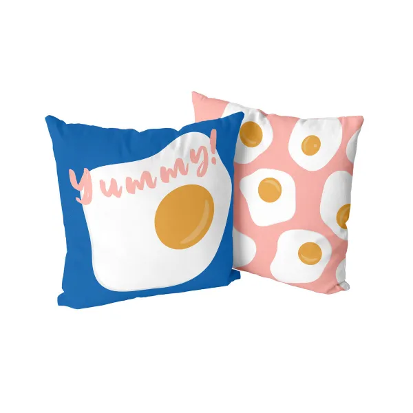 Чехол для подушки HappyFriday Aware Yummy Разноцветный 50 x 50 cm
