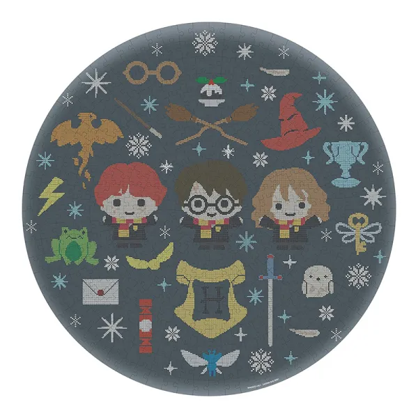Harry Potter - 500-piece puzzle in a decorative box (Christmas at Hogwarts)