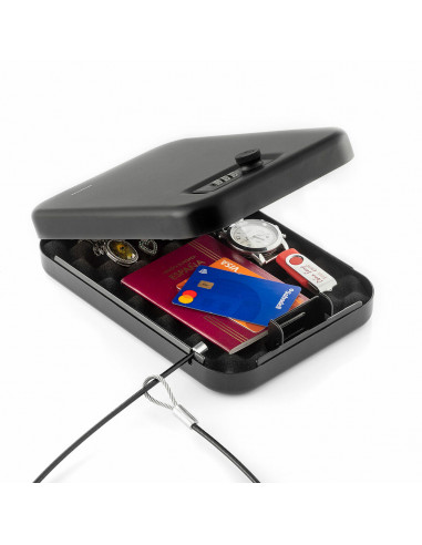 Portable Safe Box with Security Cable Prisaven InnovaGoods