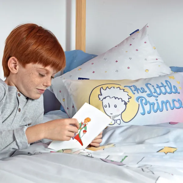 Cushion cover HappyFriday Le Petit Prince Univers  Multicolour 50 x 30 cm