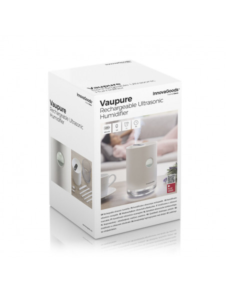 Rechargeable Ultrasonic Humidifier Vaupure InnovaGoods