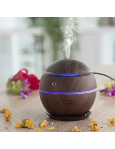 Mini Humidifier Scent Diffuser Dark Walnut InnovaGoods