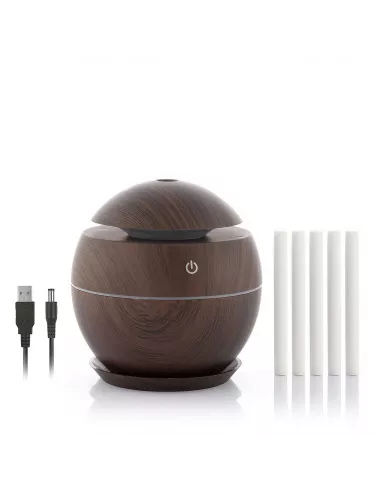 Mini Humidifier Scent Diffuser Dark Walnut InnovaGoods