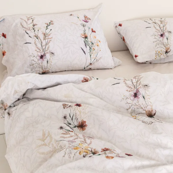Nordic cover HappyFriday Wild flowers Multicolour 155 x 220 cm