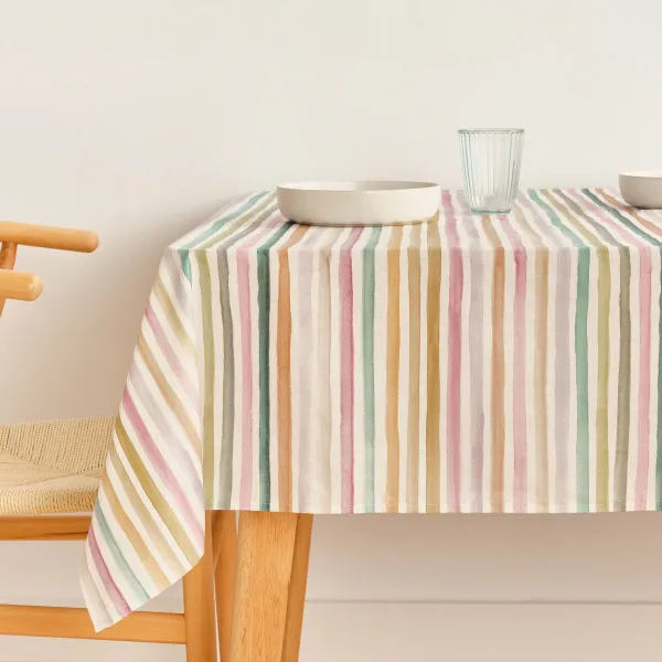 Dėmėms atspari staltiesė Belum Naiara 4-100 Spalvotas 300 x 150 cm Dryžuotas