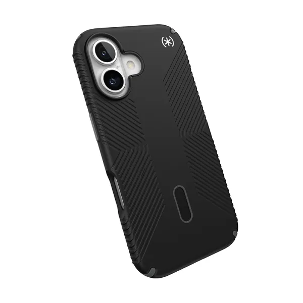 Speck Presidio2 Grip ClickLock & MagSafe - iPhone 16 Case (Black / Slate Gray / White)