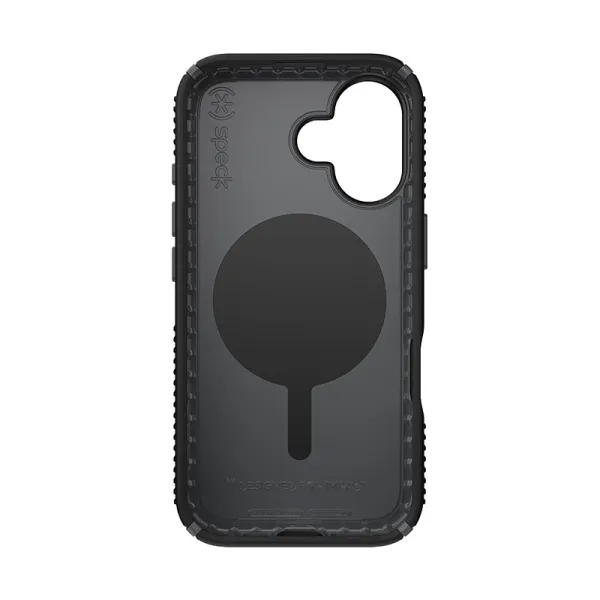 Speck Presidio2 Grip ClickLock & MagSafe - iPhone 16 Case (Black / Slate Gray / White)
