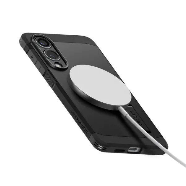 Spigen Tough Armor MagSafe - Case for Samsung Galaxy S25 Edge (Black)