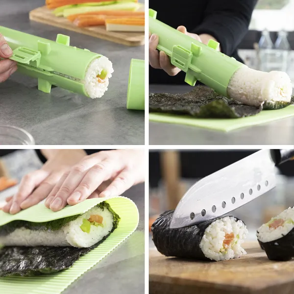 Sushi Set with Recipes Suzooka InnovaGoods 3 Pieces