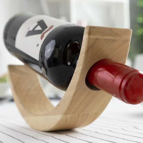 Floating Wooden Wine Bottle Holder Woolance InnovaGoods