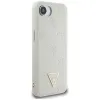Guess Grained Hot Stamp Peony Triangle Logo MagSafe - Case for iPhone 16e (beige)