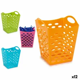 Grozs pincetēm Dzeltens Zils Oranžs Rozā Polietilēns Plastmasa 13 x 17 x 13 cm (12 gb.)
