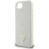 Guess Grained Hot Stamp Peony Triangle Logo MagSafe - Case for iPhone 16e (beige)