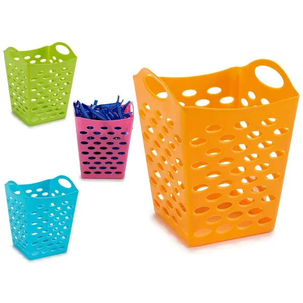 Pyykkipoikakori Keltainen Sininen Oranssi Pinkki Polyetyleeni Muovinen 13 x 17 x 13 cm (12 osaa)