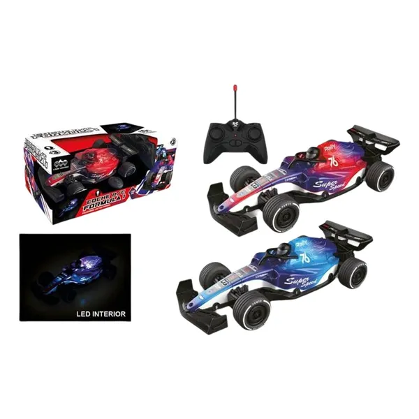 Remote-Controlled Car Blue Red 25 x 12 x 7 cm