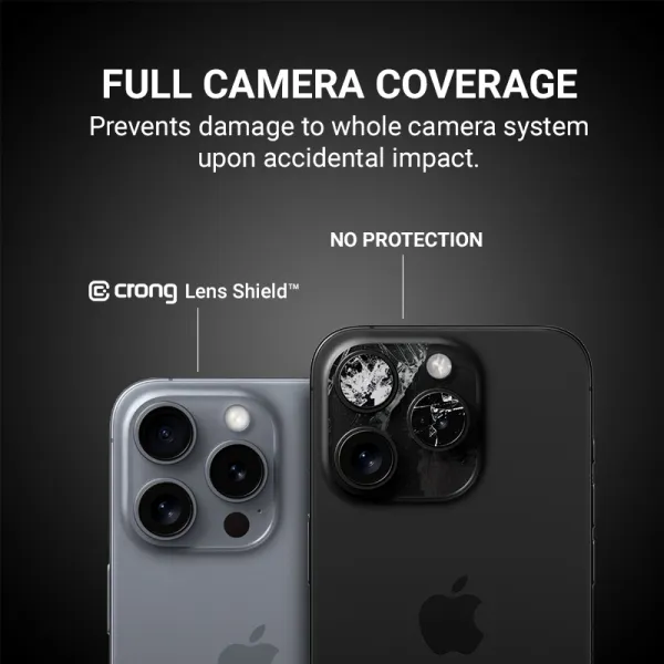 Crong Lens Shield - Glass for the camera and lens of the iPhone 16 / iPhone 16 Plus