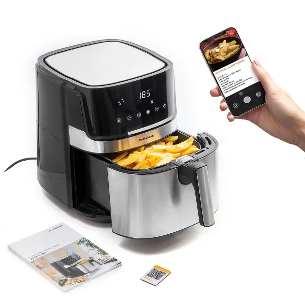 Air Fryer InnovaGoods Fryinn Pro 5500 Black 1700 W 5,5 L Stainless steel