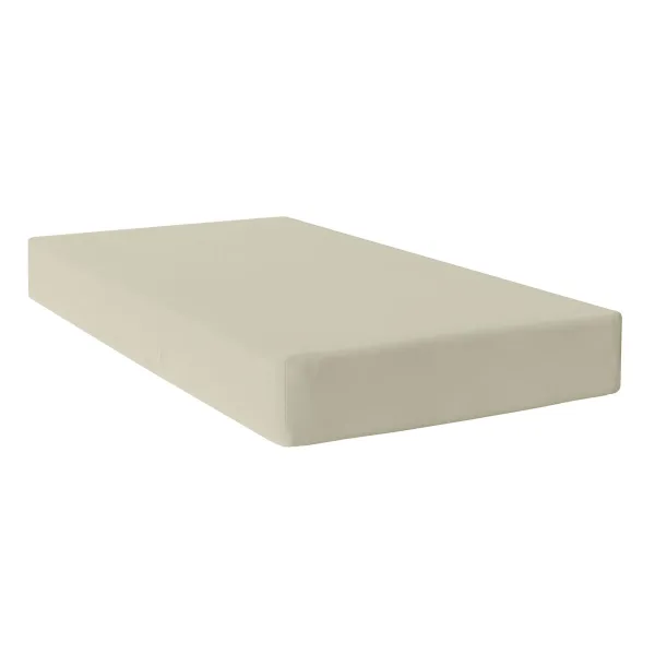 Uzmontēta apakšējā loksne HappyFriday Basic Bēšs 90 x 200 x 32 cm