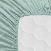 Fitted bottom sheet HappyFriday Basic Mint 90 x 200 x 32 cm