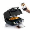 Air Fryer with Grill, Accessories and Recipe Book InnovaGoods Fryinn 12-in-1 6000 Black Steel 3400 W 6 L