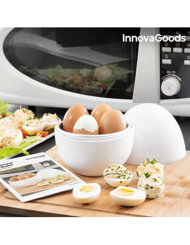 Microwave Egg Boiler with Recipe Booklet Boilegg InnovaGoods