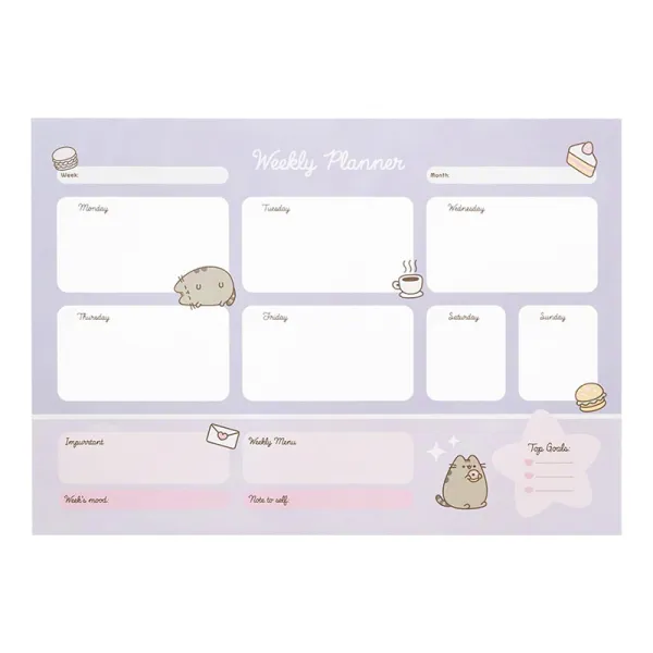 Pusheen - Weekly Planner from the Moments Collection 54 pages A3